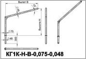 кронштейны для гранёных опор кг1к-1,0-1,5-0,075-0,048